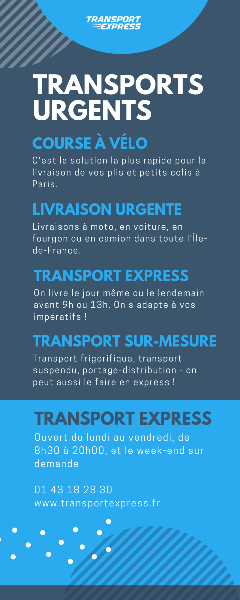 Solutions de transport urgent partout en France