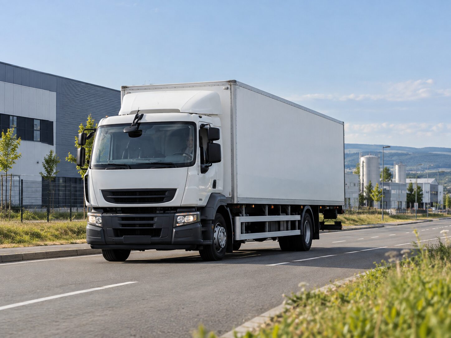 Camion assurant une liaison entre plateformes logistiques